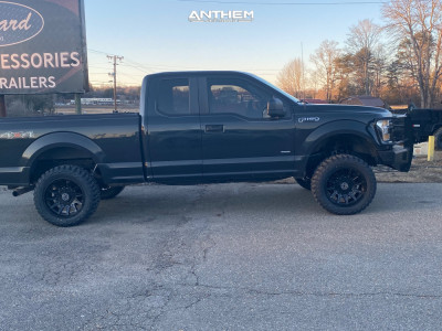 1 2015 F 150 Ford Rough Country Suspension Lift 4in Anthem Off Road Liberty Satin Black