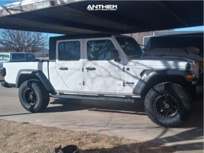 2020 Jeep Gladiator - 17x9 -12mm - Anthem Off-Road Rogue - Leveling Kit - 35" x 12.5"