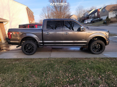 1 2016 F 150 Ford Rough Country Suspension Lift 3in Anthem Off Road Equalizer Black Milled