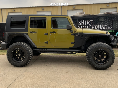 1 2007 Wrangler Jeep Unlimited Sahara Zone Suspension Lift 4in Anthem Off Road Rogue Matte Black