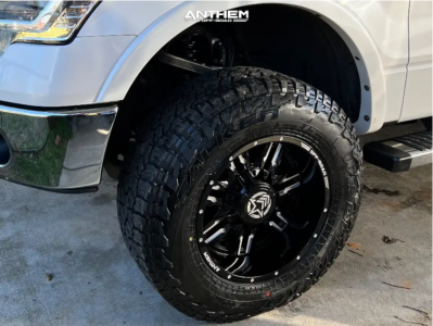 1 2013 F 150 Ford Rough Country Leveling Kit Anthem Off Road Equalizer Black Milled