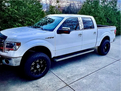 1 2013 F 150 Ford Rough Country Leveling Kit Anthem Off Road Equalizer Black Milled