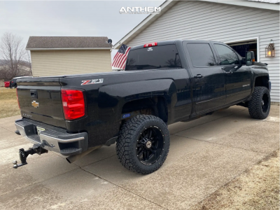 1 2015 Silverado 2500 Hd Chevrolet Unknown Leveling Kit Anthem Off Road Equalizer Gloss Black
