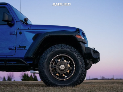 1 2020 Gladiator Jeep Sport S Icon Suspension Lift 25in Anthem Off Road Rogue Satin Black