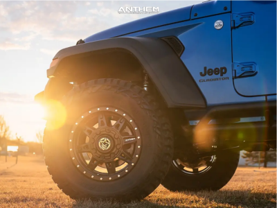 1 2020 Gladiator Jeep Sport S Icon Suspension Lift 25in Anthem Off Road Rogue Satin Black