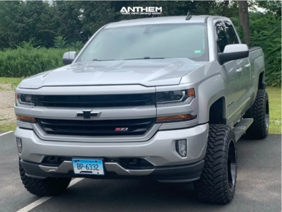 1 2017 Silverado 1500 Chevrolet Rough Country Suspension Lift 6in Anthem Off Road Equalizer Gloss Black