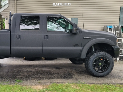 1 2002 F 250 Super Duty Ford Custom Suspension Lift 4in Anthem Off Road Rogue Satin Black