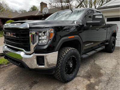 2022 GMC Sierra 2500 HD - 18x9 0mm - Anthem Off-Road Equalizer - Leveling Kit - 35" x 12.5"