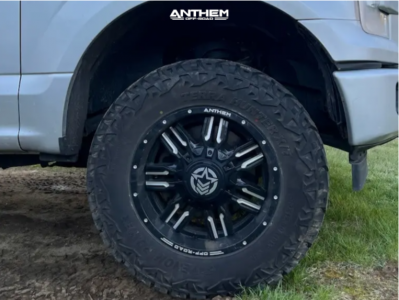 1 2017 F 150 Ford Rough Country Leveling Kit Anthem Off Road Equalizer Black Milled