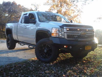 2012 Chevrolet Silverado 2500 HD - 18x9 18mm - Anthem Off-Road Defender - Stock Suspension - 33" x 11.5"