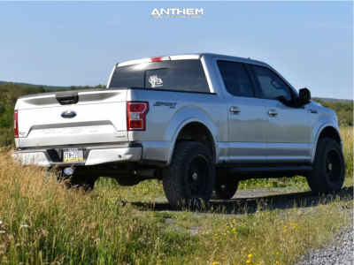 1 2019 F 150 Ford Xlt Rough Country Leveling Kit Anthem Off Road Avenger Satin Black