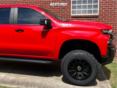 1 2021 Silverado 1500 Chevrolet Lt Trail Boss Rough Country Suspension Lift 6in Anthem Off Road Liberty Satin Black