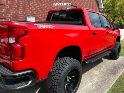 1 2021 Silverado 1500 Chevrolet Lt Trail Boss Rough Country Suspension Lift 6in Anthem Off Road Liberty Satin Black