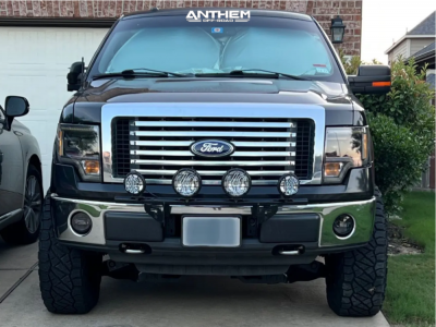 1 2010 F 150 Ford Xlt Rough Country Suspension Lift 4in Anthem Off Road Equalizer Black Milled
