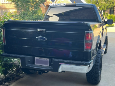 1 2010 F 150 Ford Xlt Rough Country Suspension Lift 4in Anthem Off Road Equalizer Black Milled