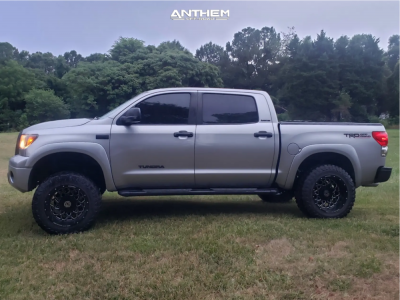 1 2007 Tundra Toyota Limited Rough Country Suspension Lift 6in Anthem Off Road Avenger Black Milled