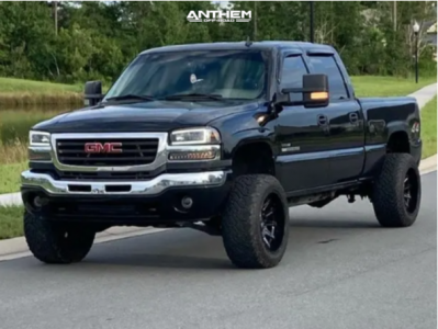 1 2006 Sierra 2500 Hd Gmc Slt Rough Country Leveling Kit Anthem Off Road Liberty Gloss Black