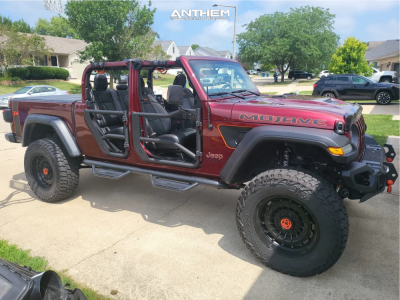 2021 Jeep Gladiator - 20x10 -18mm - Anthem Off-Road Viper - Suspension Lift 4" - 37" x 12.5"