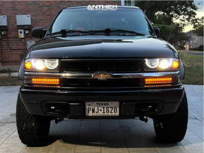 1 2001 S10 Chevrolet Rough Country Suspension Lift 25in Anthem Off Road Rogue Satin Black