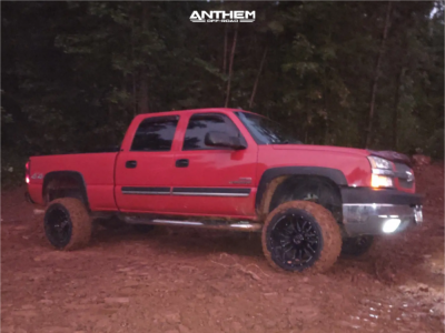 8 2004 Silverado 2500 Hd Chevrolet Lt Torsion Keys Cranked Leveling Kit Anthem Off Road Equalizer Black Gray