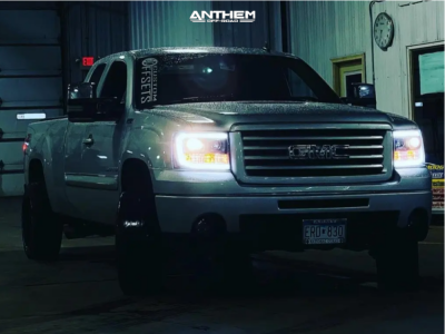 1 2013 Sierra 1500 Gmc Slt Rough Country Leveling Kit Anthem Off Road Equalizer Black Milled