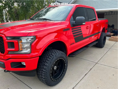 2018 Ford F-150 - 20x12 -44mm - Anthem Off-Road Rogue - Suspension Lift 4.5" - 33" x 12.5"