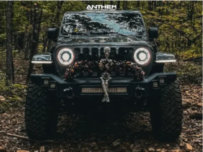 1 2018 Wrangler Jeep Unlimited Sahara Rustys Offroad Suspension Lift 3in Anthem Off Road Avenger Black Milled