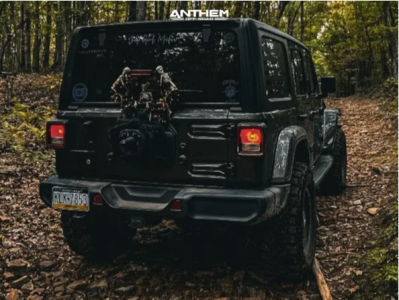 1 2018 Wrangler Jeep Unlimited Sahara Rustys Offroad Suspension Lift 3in Anthem Off Road Avenger Black Milled