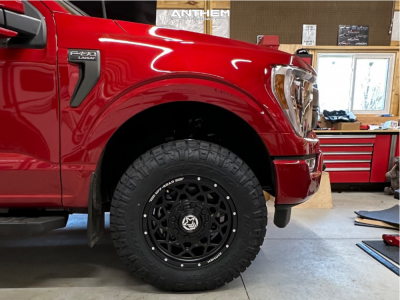 1 2022 F 150 Ford Lariat Fox Leveling Kit Anthem Off Road Avenger Black Milled