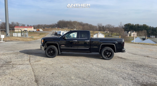 1 2014 Sierra 1500 Gmc Sle Rough Country Leveling Kit Anthem Off Road Equalizer Gloss Black