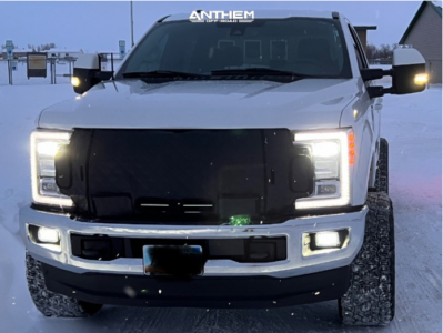 1 2017 F 250 Super Duty Ford Lariat Rough Country Leveling Kit Anthem Off Road Rogue Black Milled