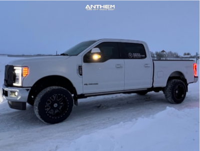 1 2017 F 250 Super Duty Ford Lariat Rough Country Leveling Kit Anthem Off Road Rogue Black Milled