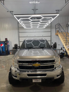 1 2013 Silverado 2500 Hd Chevrolet Ltz Readylift Suspension Lift 8in Anthem Off Road Equalizer Black Milled