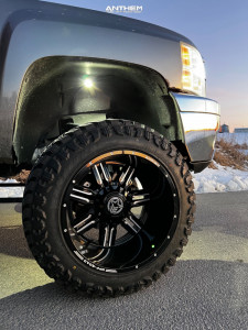 1 2013 Silverado 2500 Hd Chevrolet Ltz Readylift Suspension Lift 8in Anthem Off Road Equalizer Black Milled