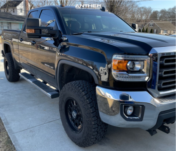 2018 GMC Sierra 2500 HD - 17x9 0mm - Anthem Off-Road Intimidator - Leveling Kit - 285/75R17