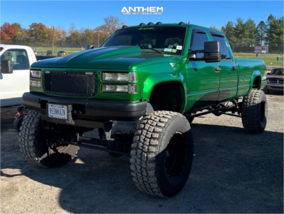 1 1997 K3500 Gmc Skys Off Road Designs Suspension Lift 12in Anthem Off Road Avenger Satin Black