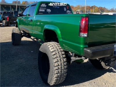 1 1997 K3500 Gmc Skys Off Road Designs Suspension Lift 12in Anthem Off Road Avenger Satin Black