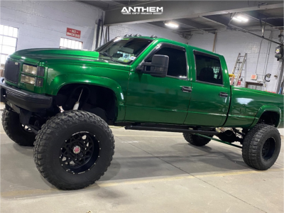 1 1997 K3500 Gmc Skys Off Road Designs Suspension Lift 12in Anthem Off Road Avenger Satin Black