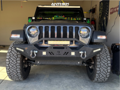 1 2020 Wrangler Jeep Unlimited Sport Rough Country Suspension Lift 25in Anthem Off Road Avenger Black