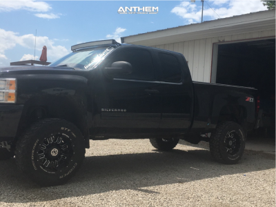 1 2011 Silverado 1500 Chevrolet Rough Country Suspension Lift 6in Anthem Enforcer Black