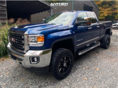 2018 GMC Sierra 2500 HD - 18x9 -12mm - Anthem Off-Road Equalizer - Leveling Kit - 33" x 12.5"