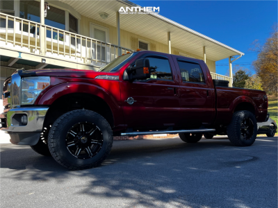 1 2015 F 350 Super Duty Ford Lariat Readylift Suspension Lift 25in Anthem Off Road Equalizer Machined Black