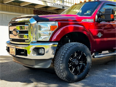 1 2015 F 350 Super Duty Ford Lariat Readylift Suspension Lift 25in Anthem Off Road Equalizer Machined Black