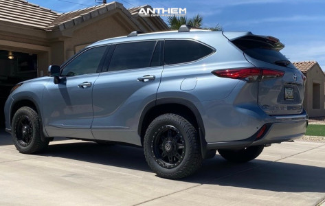 1 2020 Highlander Toyota Rough Country Leveling Kit Anthem Off Road Rogue Satin Black
