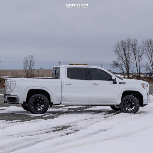 1 2021 Sierra 1500 Gmc Slt Rough Country Leveling Kit Anthem Off Road Talon Gloss Black