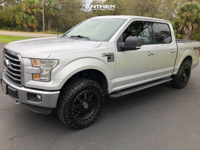 2015 Ford F-150 - 20x9 0mm - Anthem Off-Road Rogue - Leveling Kit - 33" x 11.5"