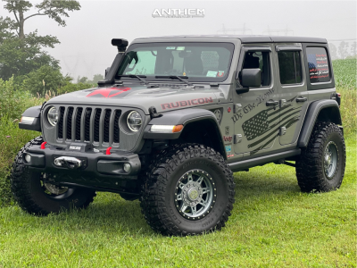 1 2022 Wrangler Jeep Unlimited Rubicon Rock Krawler Suspension Lift 3in Anthem Off Road Rogue Titanium Gray