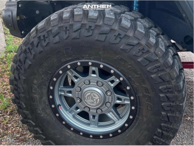 1 2022 Wrangler Jeep Unlimited Rubicon Rock Krawler Suspension Lift 3in Anthem Off Road Rogue Titanium Gray