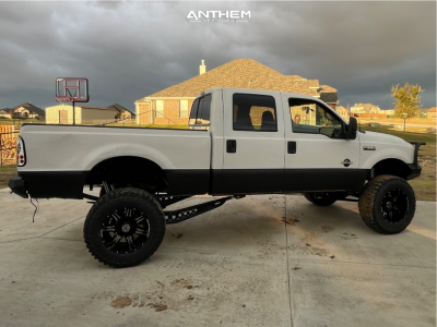 1 2000 F 250 Super Duty Ford Lariat Full Throttle Suspension Lift 8in Anthem Off Road Enforcer Black