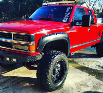 1994 Chevrolet K1500 - 20x10 -24mm - Anthem Off-Road Enforcer - Suspension Lift 6" - 35" x 12.5"